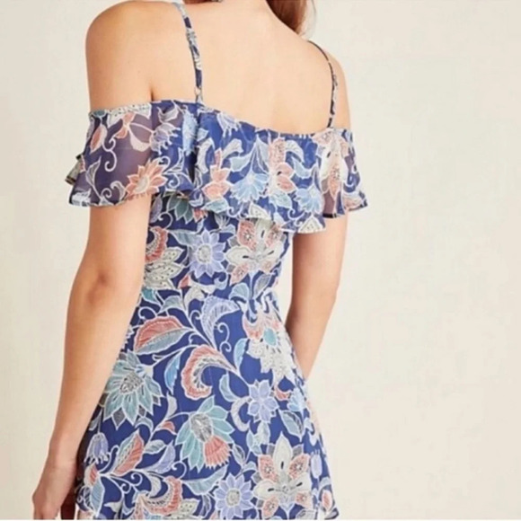 Maeve Mariposa Open-Shoulder Ruffled Top Size 6 - Picture 2 of 15